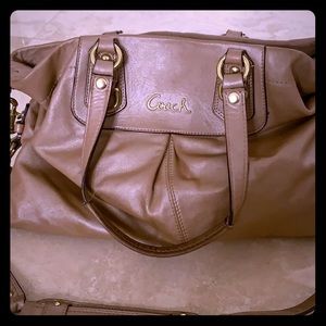 Coach purse tan